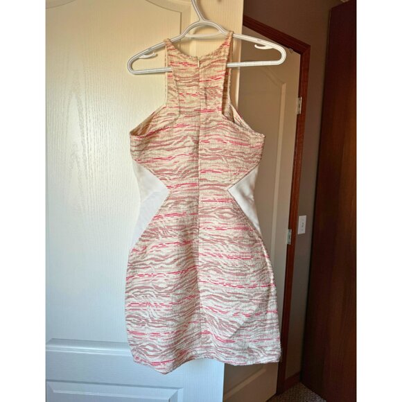 AS by DF Coral and Ivory Printed Cocktail Dress - Picture 3 of 4